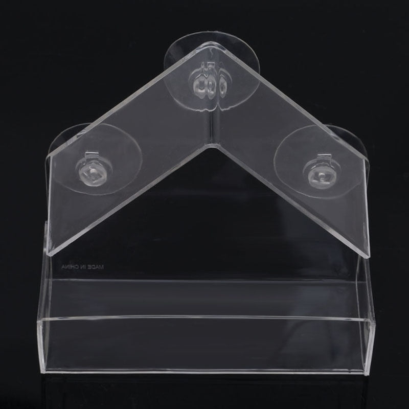 Clear Window Bird Feeder | Suction Cup Mount Birdhouse for Up-Close Bird Watching | Pet Supplies