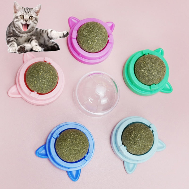 Healthy Cat Catnip Toys Ball Cat Candy Licking Snacks