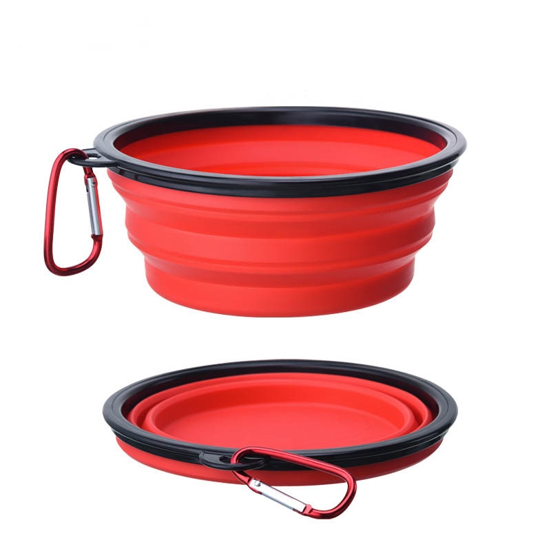 Large Collapsible Dog Pet Folding Silicone Bowl 350/1000ml