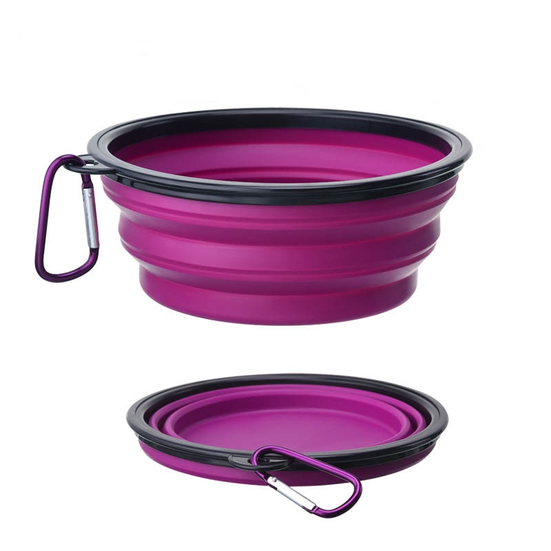 Large Collapsible Dog Pet Folding Silicone Bowl 350/1000ml