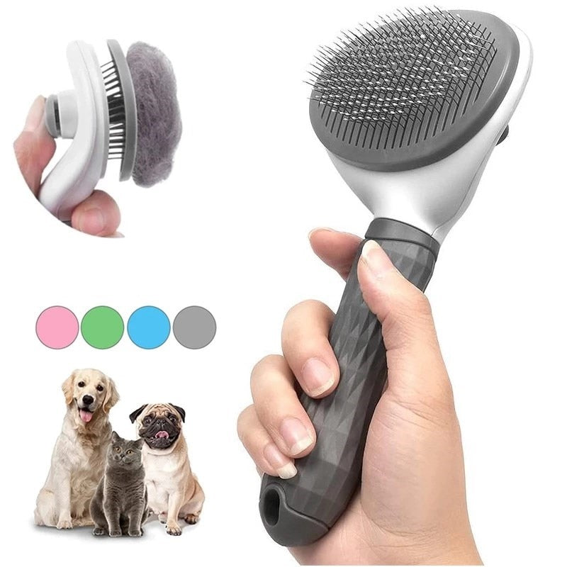 Hair Remover Brush Dog / Cat Non-slip Beauty Brush Dog Grooming Equipment Pets Stainless Steel For Dogs Pet Hair Removal Comb