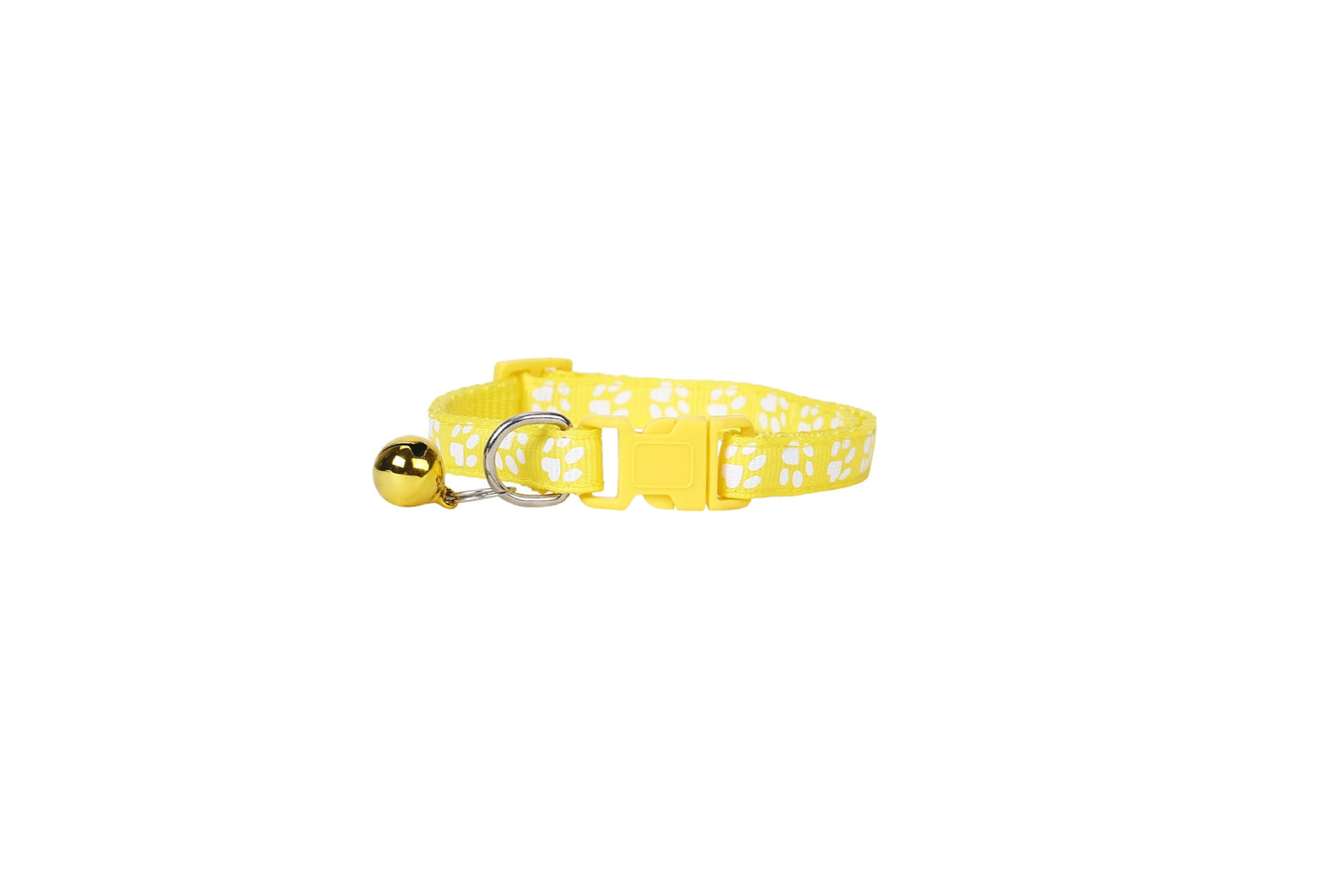 Pet Collar With Bell Cartoon Footprint