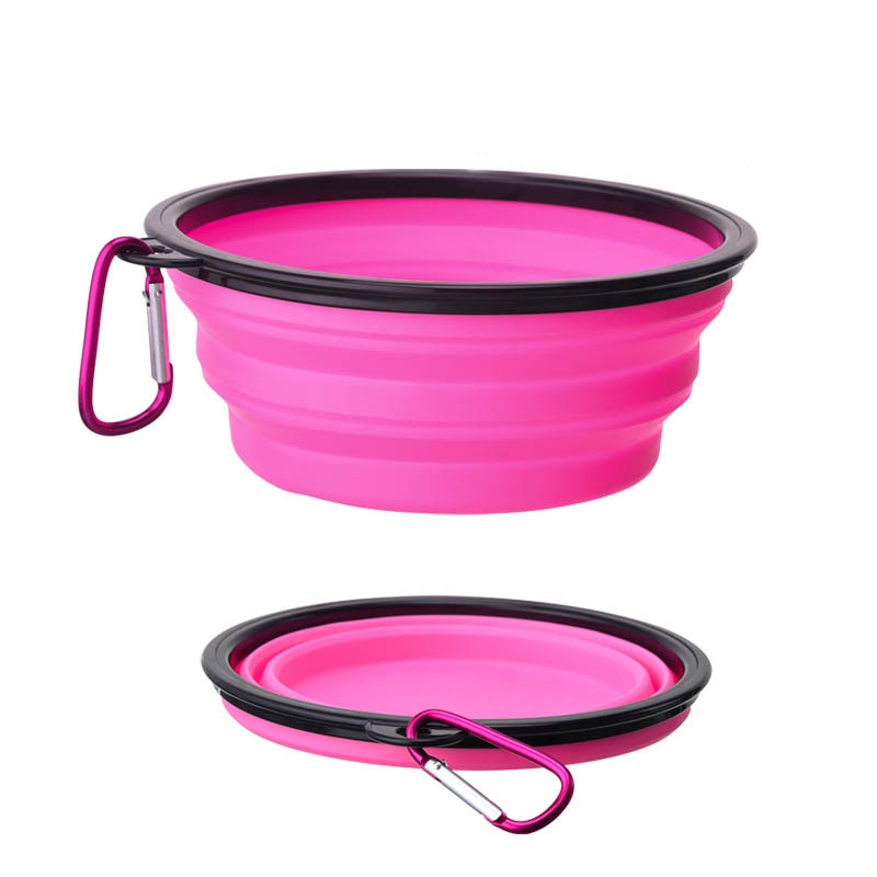 Large Collapsible Dog Pet Folding Silicone Bowl 350/1000ml