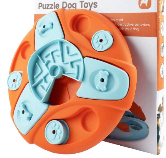 Dog Toys Dog Feeding Puzzle Toys Slow Food Dog Puzzle Bowl Toy Pet Interactive Increase NonSlip Bowl  Pet IQ Training Dispenser