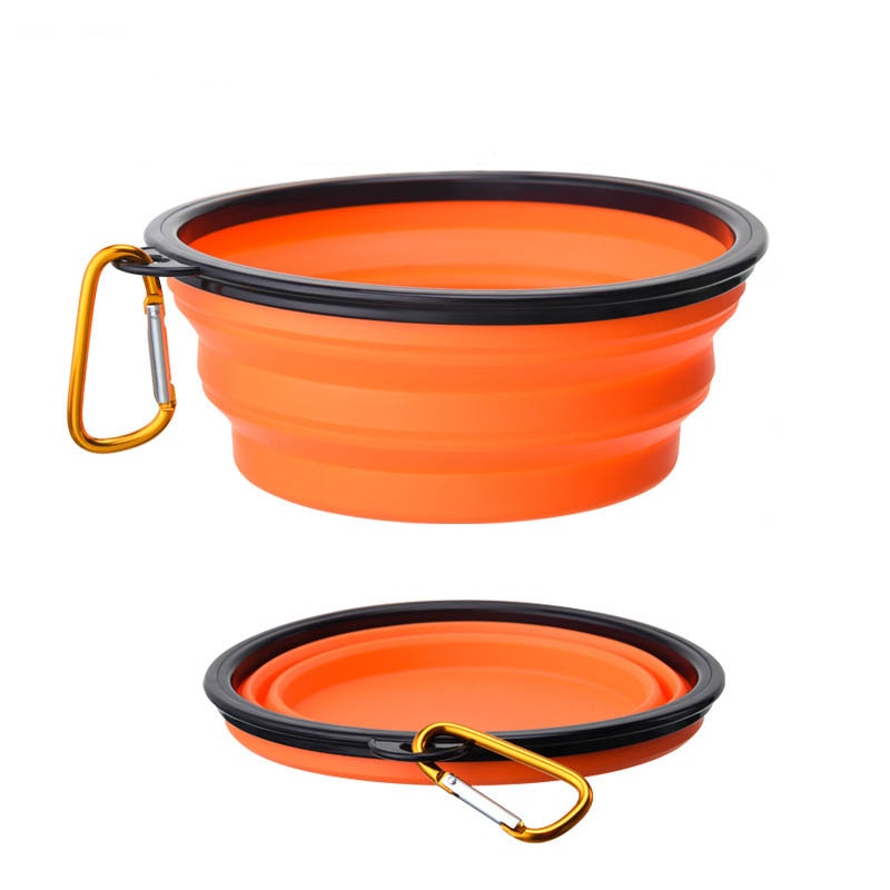 Large Collapsible Dog Pet Folding Silicone Bowl 350/1000ml