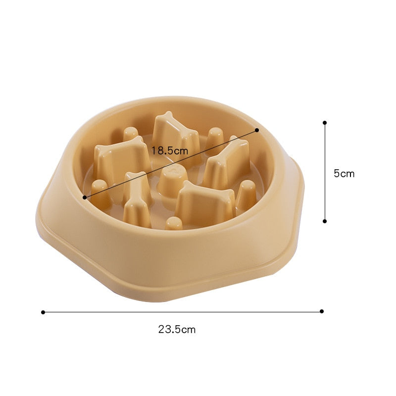 Pet Dog Bowl Dog Slow Feeder Bowl