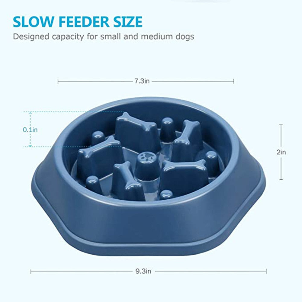 Pet Dog Bowl Dog Slow Feeder Bowl