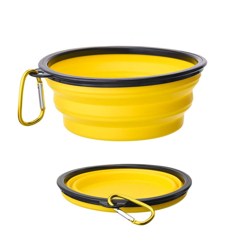 Large Collapsible Dog Pet Folding Silicone Bowl 350/1000ml