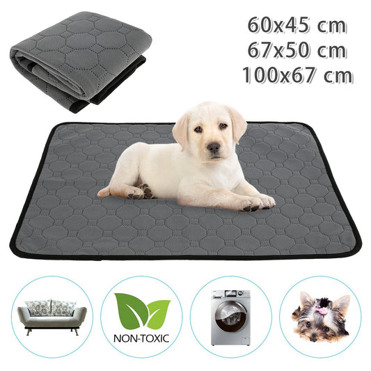 Dog Pee Pad Cooling Blanket Reusable Absorbent Tineer Diaper Washable Puppy Training Pad Pet Bed Urine Mat for Dog/Cat/Rabbit